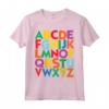 Lettere Maiuscole Colorate Alfabeto - ABCs Maglietta Educativa per Bambini - Ideale per Scuola Elementare e Asilo