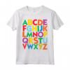Lettere Maiuscole Colorate Alfabeto - ABCs Maglietta Educativa per Bambini - Ideale per Scuola Elementare e Asilo