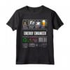 Ingegnere Energetico Job Label Skills Solving Coffee Beer Maglietta - Ideale per un Regalo Unico per Gli Ingegneri