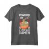 Maglietta Alimentato da Ramen e K-Pop Graphic per Ragazze Adolescenti - Abbigliamento Kawaii Kpop Giapponese e Coreano