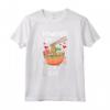 Maglietta Alimentato da Ramen e K-Pop Graphic per Ragazze Adolescenti - Abbigliamento Kawaii Kpop Giapponese e Coreano