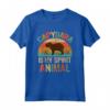 Capybara Spirit Animal Vintage Donna Maglietta - Ideale per Regalo Unico a Tema Animali Esotici e Proprietari di Capibara