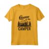 Queen Of The Camper - Maglietta Campeggio Natura All'aperto Tenda - Ideale per Natale o Compleanno