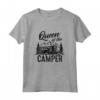 Queen Of The Camper - Maglietta Campeggio Natura All'aperto Tenda - Ideale per Natale o Compleanno