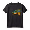 Bellissimo Pesce di Trota Marrone Retrò Pesca a Mosca Maglietta - Ideale per Pescatori e Amanti della Pesca a Mosca - Acquista Online!