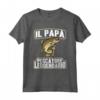 Festa del Papà Pescatore Leggendario Divertente - Maglietta Pesca Uomo Ideale per Natale o Compleanno - Regalo per Pescatori Appassionati