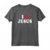 I Heart Love Jesus - T-shirt unisex con Design Grafico Religioso - Ideale per eventi religiosi e come Idea Regalo
