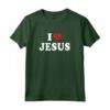 I Heart Love Jesus - T-shirt unisex con Design Grafico Religioso - Ideale per eventi religiosi e come Idea Regalo