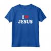 I Heart Love Jesus - T-shirt unisex con Design Grafico Religioso - Ideale per eventi religiosi e come Idea Regalo