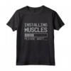 Installing Muscles - Loading - Please Wait...Fitness Maglietta per Bodybuilder e Amanti del Fitness - Ideale per Allenamenti in Palestra