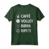 Pallavolo Birra Volley Pallavolista Caffè Maglietta - Design Divertente per Appassionati di Volleyball - Acquista Online
