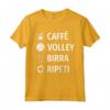 Pallavolo Birra Volley Pallavolista Caffè Maglietta - Design Divertente per Appassionati di Volleyball - Acquista Online