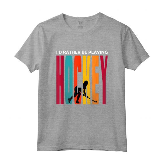 Maglietta da Hockey - Preferirei giocare a Hockey - Colorata per Squadra di Hockey - Ideale per Giocatori e Allenatori