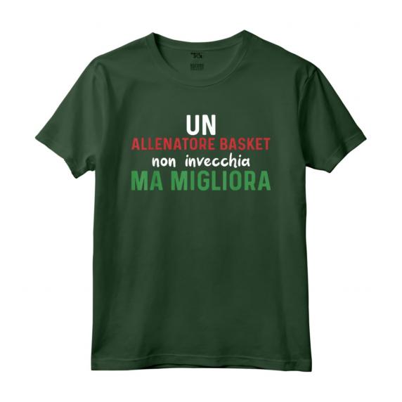 Divertente Regalo per Allenatori di Basket - Maglietta Leggera con Taglio Classico - Ideale per Uomini e Donne
