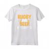 Rugby e Birra - Giorno Perfetto Tifoso di Rugby Papà Maglietta - Ideale per Amanti dello Sport di Squadra