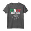 Italia Pallacanestro Maglia - Bandiera Italiana Sport Lovers Maglietta - Forza Italia Basket - Ideale per Tifosi e Giocatori di Basket