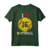 Softball Numero #16 - Softball Amante Regalo Vintage Retro Maglietta - Ideale per appassionati e giocatori di softball