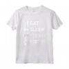 Tennis Design Eat Sleep Tennis Ripetitore Maglietta - Vintage con Proverbio - Ideale per Appassionati di Tennis e Pickleball