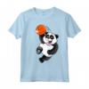 Basket Panda Slam Dunk Divertenti - Maglietta Sportiva per Bambini e Adulti - Ideale per Compleanni e Feste