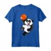 Basket Panda Slam Dunk Divertenti - Maglietta Sportiva per Bambini e Adulti - Ideale per Compleanni e Feste