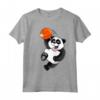 Basket Panda Slam Dunk Divertenti - Maglietta Sportiva per Bambini e Adulti - Ideale per Compleanni e Feste