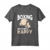 La boxe mi rende felice - Maglietta boxer per gli amanti dello sport - Ideale come regalo di Natale o compleanno