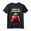 King of Bowling | Maglietta da bowling da uomo - Camicia da bowling per giocatori e appassionati di bowling
