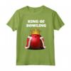 King of Bowling | Maglietta da bowling da uomo - Camicia da bowling per giocatori e appassionati di bowling