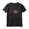 I Love Soccer Heartbeat - Maglietta da Calcio Heartline per Amanti del Calcio - Ideale per Regalare o per l'Allenamento in Squadra