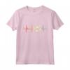 I Love Soccer Heartbeat - Maglietta da Calcio Heartline per Amanti del Calcio - Ideale per Regalare o per l'Allenamento in Squadra