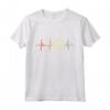 I Love Soccer Heartbeat - Maglietta da Calcio Heartline per Amanti del Calcio - Ideale per Regalare o per l'Allenamento in Squadra