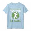 Padelista Vecchio Con Racchetta Da Padel Tennis Maglietta - Design Professionale per Giocatori di Padel Tennis - Idea Regalo per Amanti dello Sport