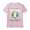 Padelista Vecchio Con Racchetta Da Padel Tennis Maglietta - Design Professionale per Giocatori di Padel Tennis - Idea Regalo per Amanti dello Sport