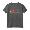 Hockey Player Human Evolution - T-shirt Retro USA Ice per giocatori di Hockey - Regalo Unico per Appassionati di Sport