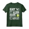 EAT SLEEP PADEL REPEAT - Maglietta da Padel Indoor per Giocatori e Appassionati - Ideale per Club di Padel