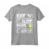 EAT SLEEP PADEL REPEAT - Maglietta da Padel Indoor per Giocatori e Appassionati - Ideale per Club di Padel