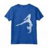 Maglietta sportiva divertente da ginnasta con scritta «I Love Gymnastics» per ragazze - Ideale per la Ginnastica, Competizioni e Allenamento