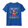 Brutto Natale No Lift No Gift - Santa Palestra Allenamento Maglietta - Merry Liftmas Ugly Sweater Fitness Regalo di Natale