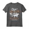 Divertente Maglia Equitazione Nata Per Cavalcare Maglietta - Idea Regalo per Amanti dei Cavalli - Acquista Online