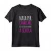 Magliette Donna Manica Corta Equitazione - Nata per Cavalcare - Maglietta Divertente Frasi Cavalli - Idea Regalo per Amanti HapTiger