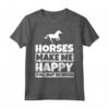 HapTiger - Divertente Umorismo a Cavallo - Maglietta per Amanti dei Cavalli - Ideale come Regalo