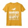 HapTiger - Divertente Umorismo a Cavallo - Maglietta per Amanti dei Cavalli - Ideale come Regalo
