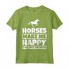 HapTiger - Divertente Umorismo a Cavallo - Maglietta per Amanti dei Cavalli - Ideale come Regalo