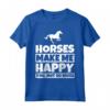 HapTiger - Divertente Umorismo a Cavallo - Maglietta per Amanti dei Cavalli - Ideale come Regalo