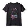 Cavallo Maglietta Ragazze Donne Equestre Uniche - Regalo Cavalli per Appassionati - Ideale per Compleanno