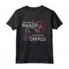 Maglietta Cavallo Donne Ragazze - Regalo Equestre per Amanti dei Cavalli - Vivi la Vita al Galoppo