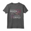 Maglietta Cavallo Donne Ragazze - Regalo Equestre per Amanti dei Cavalli - Vivi la Vita al Galoppo