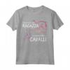 Maglietta Cavallo Donne Ragazze - Regalo Equestre per Amanti dei Cavalli - Vivi la Vita al Galoppo