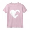 Cavallo Silhouette Cuore Amore Maglietta - Regalo per Amanti dei Cavalli e Ragazze Proprietarie di Cavalli - Ideale per San Valentino