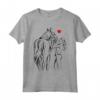 Ragazza dei Cavalli Ama l'Amante dei Cavalli del Cavaliere Maglietta - Ideale per Sport Equestri e Dressage - Regalo Perfetto per Amanti dei Cavalli